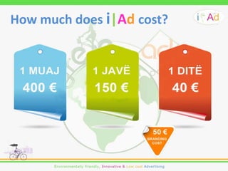 How much does i|Ad cost?
 