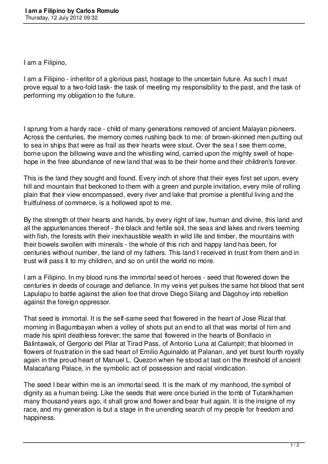 Are you proud of being a filipino why and why not picture