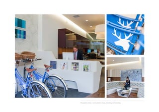 Reception Desk, Consultation Area, and Bicycle Branding

 
