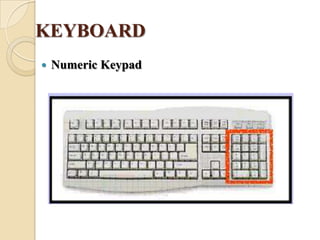 KEYBOARD
 Numeric Keypad
 