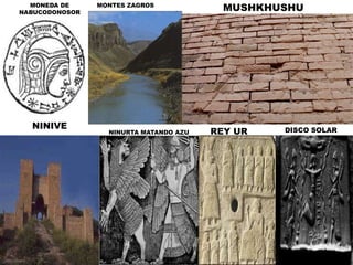 MONEDA DE NABUCODONOSORMONTES ZAGROSMUSHKHUSHUNINIVEDISCO SOLARREY URNINURTA MATANDO AZU