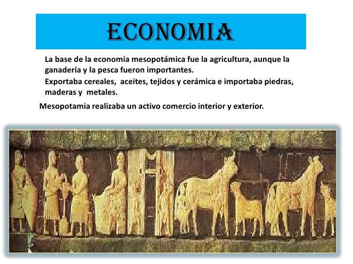 Resultado de imagen para economia de mesopotamia