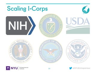 Introduction to the Innovation Corps (NSF I-Corps) Slide 39