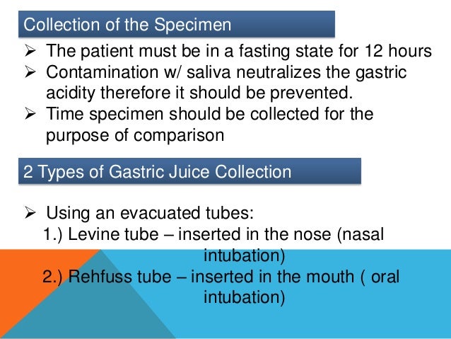 gastric fluid analysis