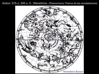 Aratus: 315– c.  245 a. C., Macedonia  -  Phaenomena;  Poema de las constelaciones Hemisferio Boreal   