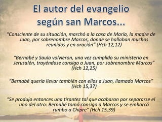 Evangelio De Marcos