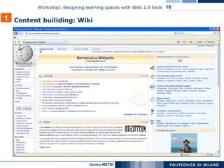 1 Content builiding: Wiki  