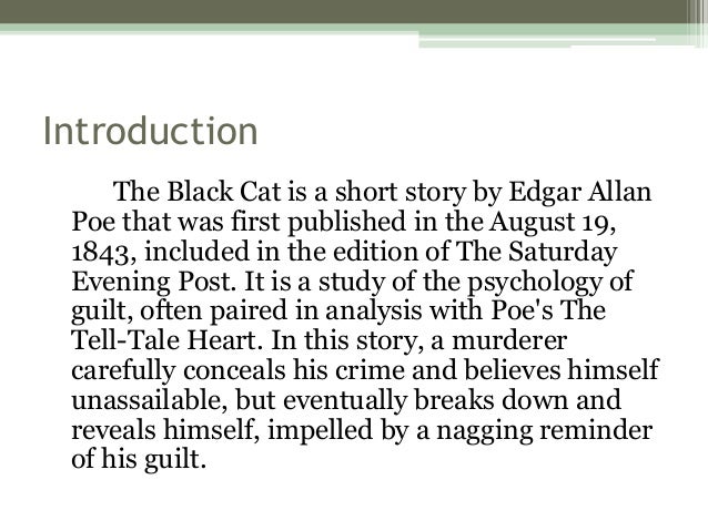 the black cat short essay