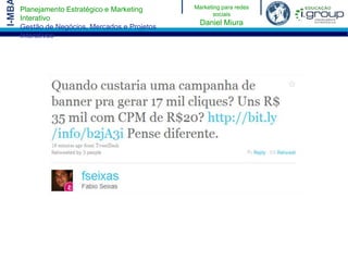 MARKETING DE HOJE = MARKETING DE ONTEM 