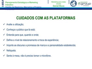 A RELEVÂNCIA DE CADA UMA