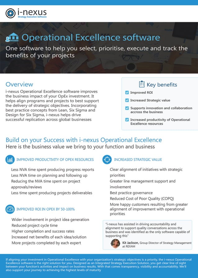 Operational Excellence brochure | PDF