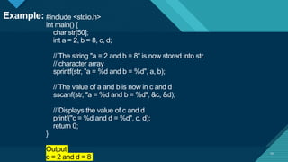 Input Output function in c programing language.pptx | Programming ...