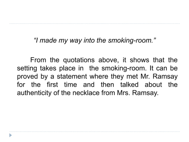 An Analysis of the Setting in Mr. Know All by W. Somerset Maugham | PPTX