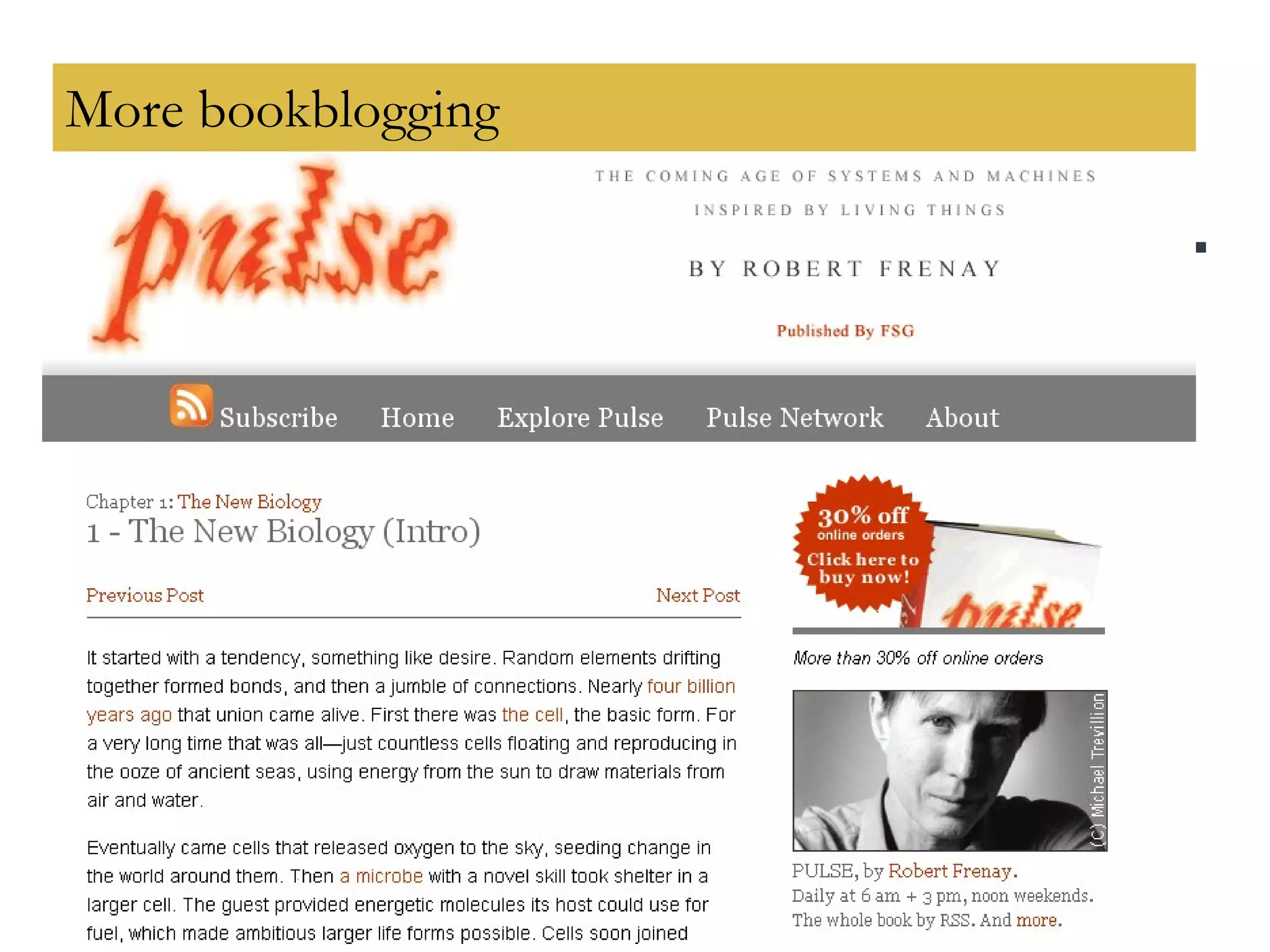 More bookblogging 