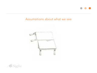 Assumptions about what we see
 