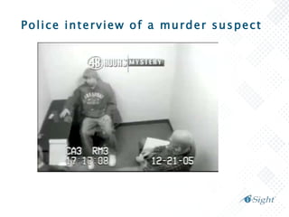 Police interview of a murder suspect
 