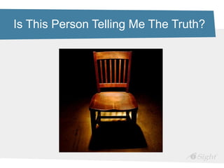 Is This Person Telling Me The Truth?
 