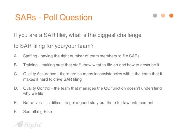 Suspicious Activity Reporting Challenges And Solutions