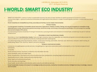  It is projected that by 2030 the entire world could be powered by renewables, with the following energy
generation mix:
 3.8 million wind turbines, 5 megawatts each, supplying 50 percent of the projected total global power
demand
 49 000 solar thermal power plants, 300 MW each, supplying 20 percent
 40 000 solar photovoltaic (PV) power plants supplying 14 percent
 1.7 billion rooftop PV systems, 3 kilowatts each, supplying 6 percent
 5350 geothermal power plants, 100 MW each, supplying 4 percent
 900 hydroelectric power plants, 1300 MW each, of which 70 percent are already in place, supplying 4
percent
 720 000 ocean-wave devices, 0.75 MW each, supplying 1 percent
 490 000 tidal turbines, 1 MW each, supplying 1 percent.
 Storage in grid-connected electric and hybrid-electric vehicles ;ships that run on hydrogen fuel cell and
battery combinations, liquefied hydrogen aircraft, air- and ground-source heat pumps, electric resistance
heating, and hydrogen for high-temperature processes.
 It is possible and affordable for the world to achieve 100 percent renewable energy by 2030, if there is the
political will to strive for this goal.
 We don’t need nuclear power, coal, or biofuels. We can get 100 percent of our energy from wind, water, and
solar (WWS) power. And we can do it today—efficiently, reliably, safely, sustainably, and economically.
 Wind, Water, and Solar Power for the World
 Technologies, Energy Resources, Quantities and Areas of Infrastructure, and Materials,” Energy Policy 39 (2011): 1154–1169 by M.Z. Jacobson and M.A.
Delucchi; Reliability, System and Transmission Costs, and Policies,” Energy Policy 39 (2011): 1170–1190 by M.A. Delucchi and M.Z. Jacobson
I-WORLD A. Abdoullaev 2013-2015-2017 All Rights Reserved
 