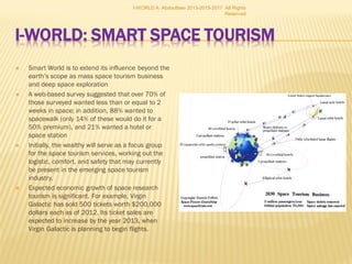  Integrated Manufacturing Infrastructure
(Renewables, Optical ICT Networks, Intelligent
Transportation, Smart Utilities, Facilities,
Buildings, Industrial Parks, Economic Zones,
etc.)
 Sustainable Facility Industry (Buildings,
Plants, Fields, Athletic Facilities, Recreational
Facilities, Utilities, Gas System, Grids, Sewage
Works, Transportation Systems, Water Systems)
 Smart City Industry (Intelligent Urbanization
Industry)
 Future Internet Industry (Internet of
Everything)
 Smart Additive Manufacturing (Digital
Manufacturing, Machines, Materials,
Technologies, 3D & 4D Printing, The printing
world industry of buildings, aircrafts, ships, cars,
computers, drugs, toys, weapons, etc.)
 Smart Environment Industry: genetic
industries of renewable energy and natural
resources of agriculture, livestock, forestry, and
fishing
 Renewables
 Buildings as Power Plants
 Energy Storage Technology
 Smart Grid Technology (Energy
Internet)
 Plug in, Electric, Hybrid and Fuel
Cell Transportation
 The Third Industrial Revolution: How Lateral Power is Transforming
Energy, the Economy, and the World
 "RECORDED Conference "Mission Growth - Europe at the Lead of the
. European Commission. Retrieved April 11, 2013.
 SMART WORLD’S ENERGY INFRASTRUCTURE
 It is projected that by 2030 the entire world could be powered by
renewables, with the following energy generation mix:
 3,800,000 5-MW wind turbines; 49,000 300-MW concentrated solar
plants; 40,000 300-MW solar PV power plants; 1.7 billion 3-kW rooftop
PV systems; 5,350 100-MW geothermal power plants; 270 new 1300-
MW hydroelectric power plants; 720,000 0.75-MW wave devices;
490,000 1-MW tidal turbines; Storage in grid-connected electric and
hybrid-electric vehicles.
I-WORLD A. Abdoullaev 2013-2015-2017 All Rights
Reserved
 