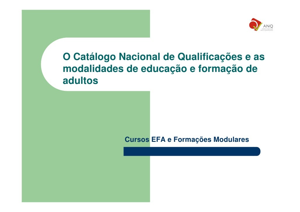 quadro nacional de qualificações iefp 2018