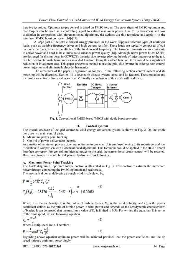Power Flow Control in Grid-Connected Wind Energy Conversion System ...