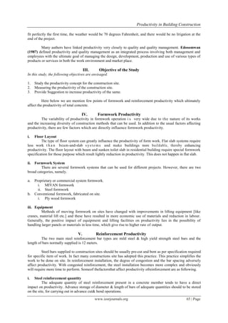 Productivity in Building Construction | PDF