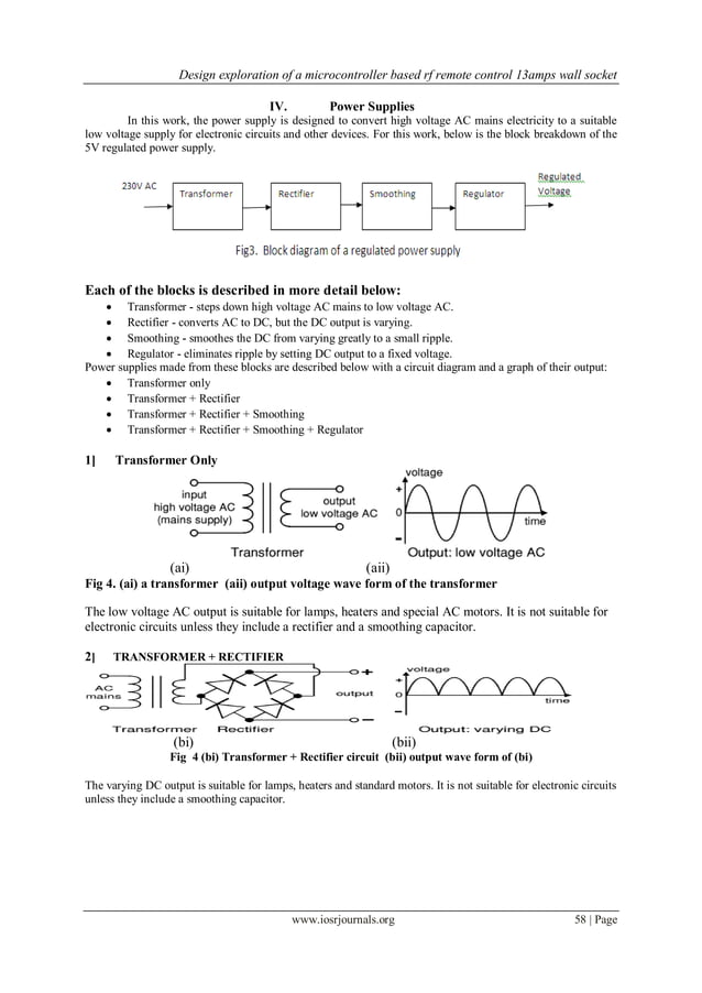 Design Exploration of a Microcontroller Based RF Remote Control 13amps ...
