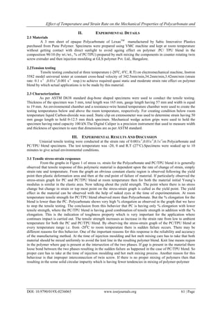 Effect of Temperature and Strain Rate on the Mechanical Properties of ...