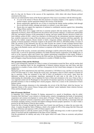 Gulf Cooperation Council States (GCC), Military power, between ...
