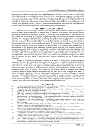 Level and Determinants of Medical Expenditure and Out of Pocket Medical ...