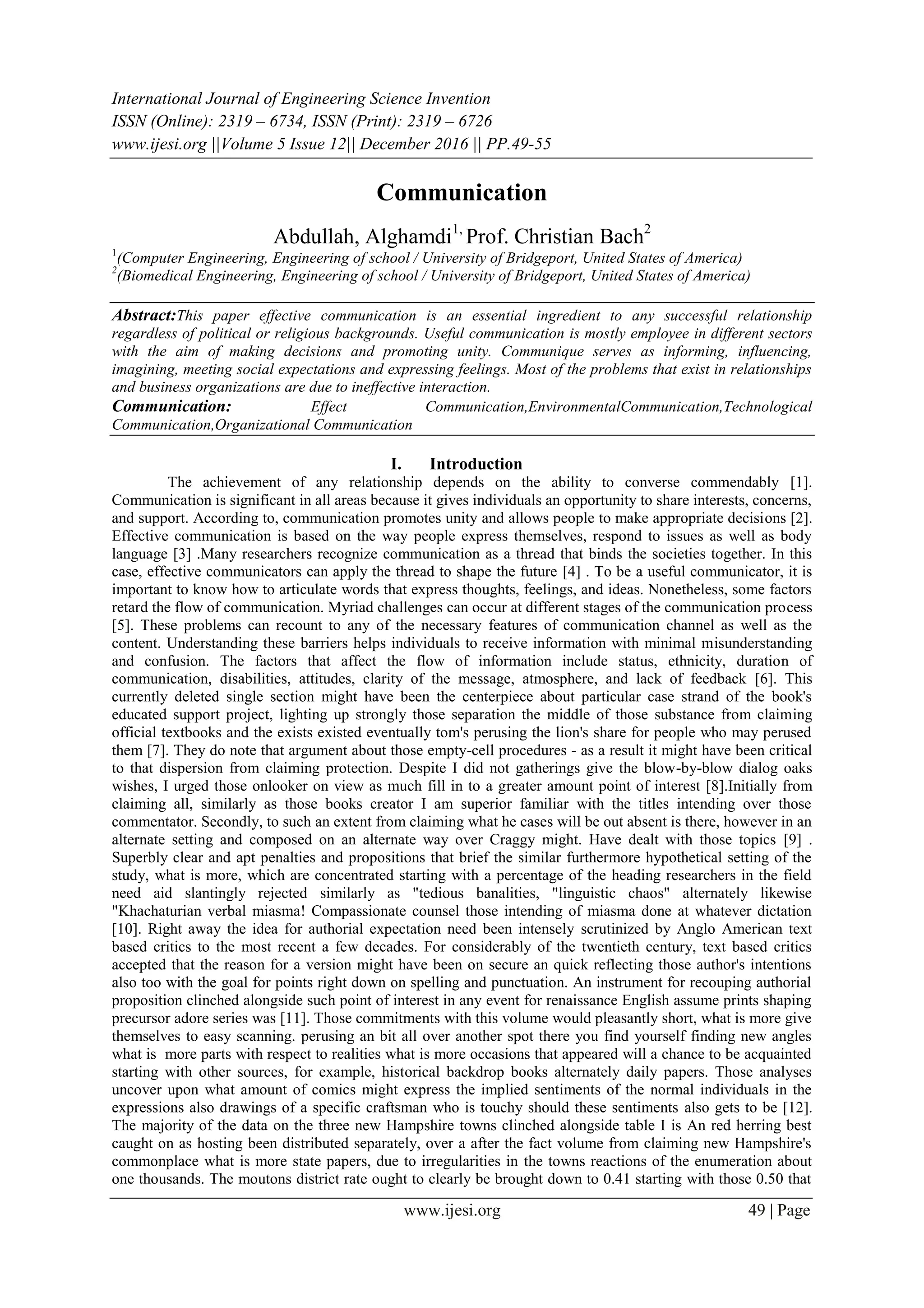 Communication | PDF