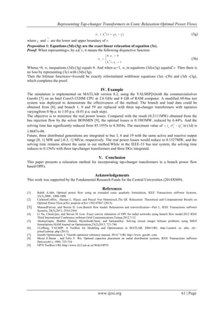 Representing Tap-changer Transformers in Conic Relaxation Optimal Power ...