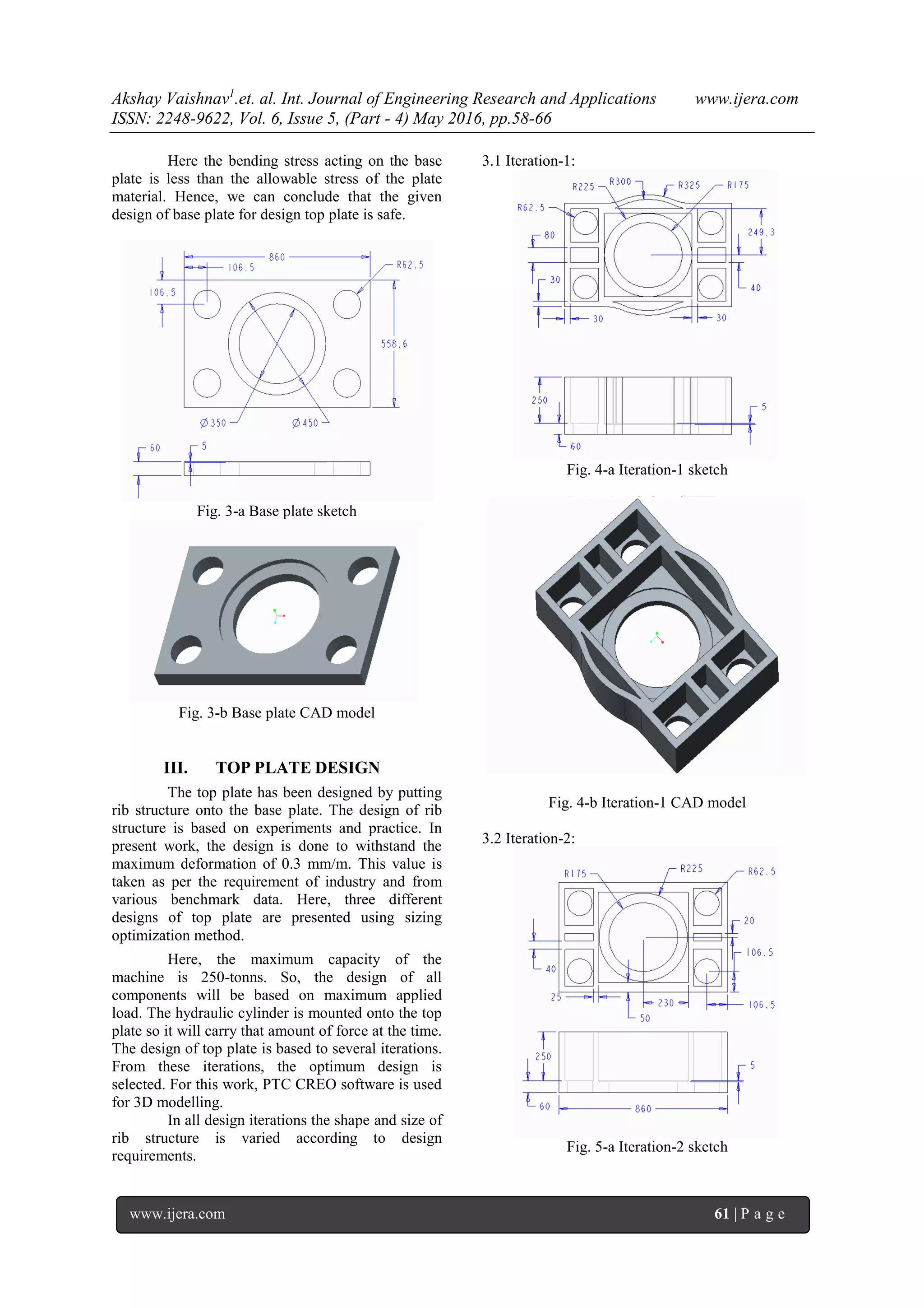 Design Optimization of Hydraulic Press Plate using Finite Element ...