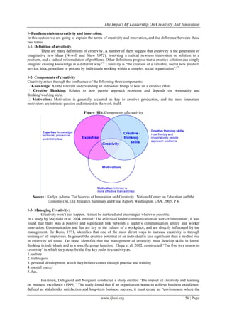 The Impact of Leadership on Creativity and Innovation | PDF