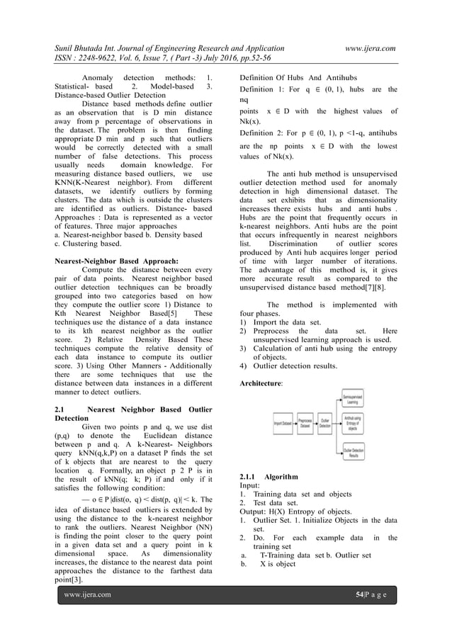 Outlier Detection Using Unsupervised Learning on High Dimensional Data ...