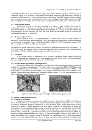 Preparation and Stability of Nanofluids-A Review | PDF