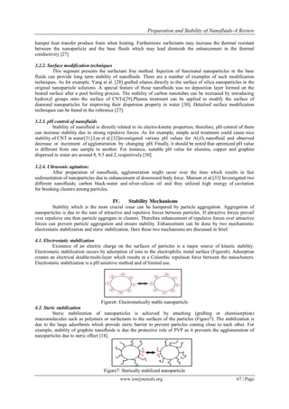 Preparation and Stability of Nanofluids-A Review | PDF