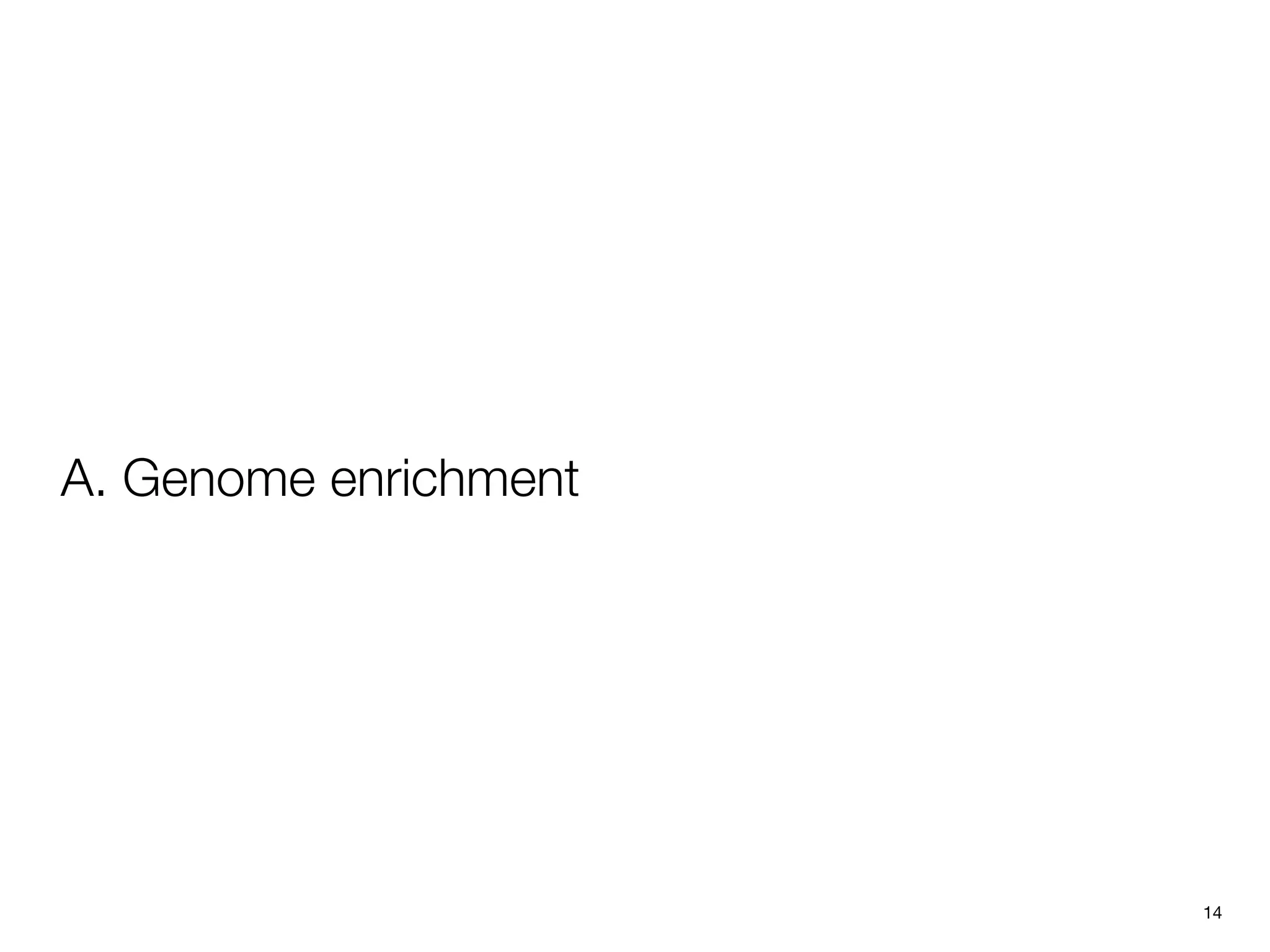 A. Genome enrichment




                       14
 