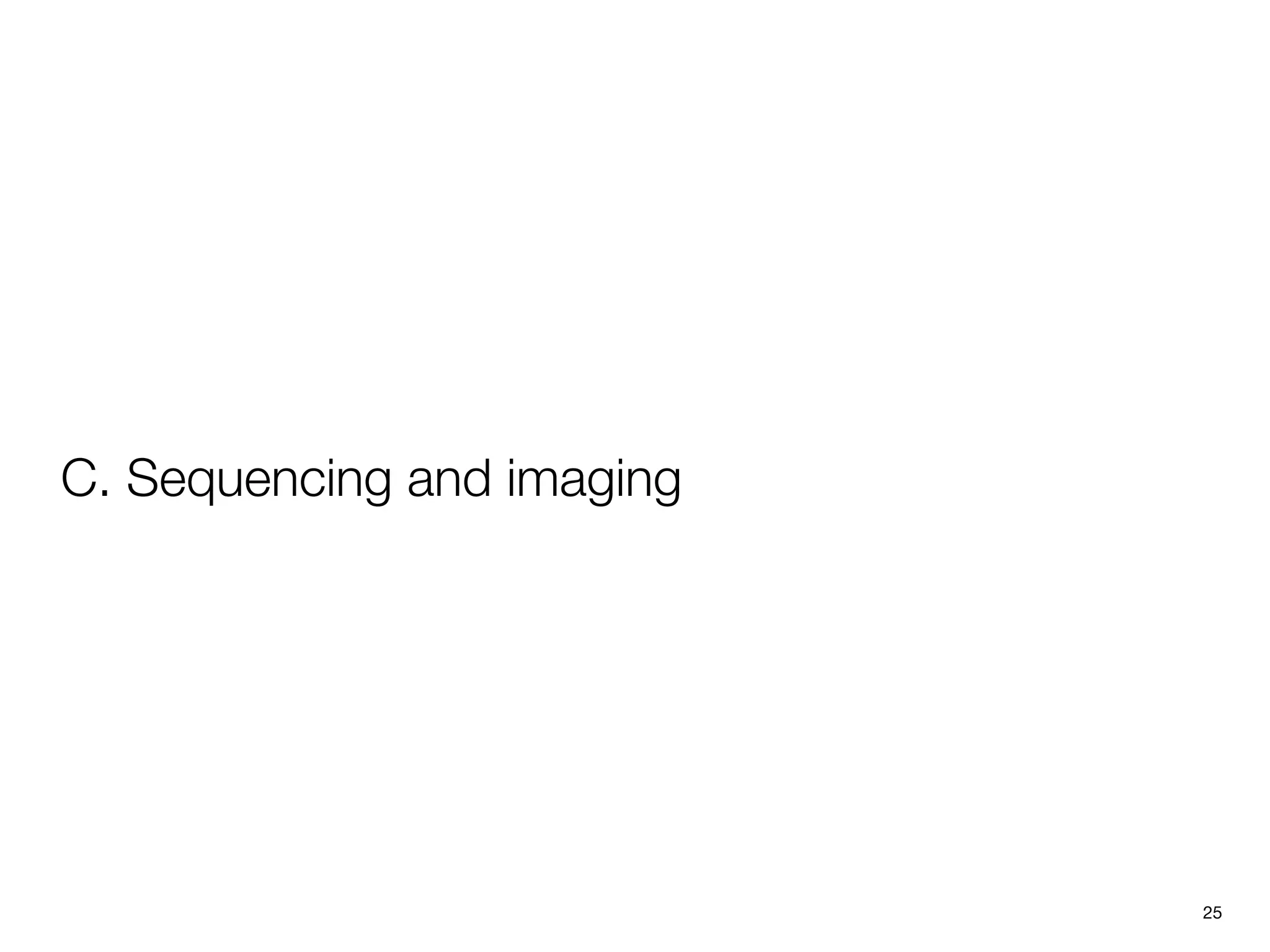 C. Sequencing and imaging




                            25
 