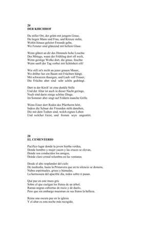 Friedrich Hölderlin: Poemas de la Locura