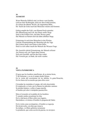Friedrich Hölderlin: Poemas de la Locura
