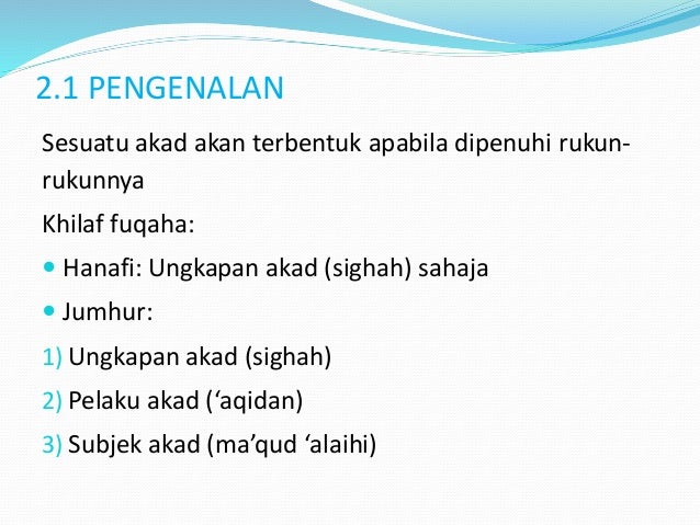 Undang undang muamalat dan perlaksanaan