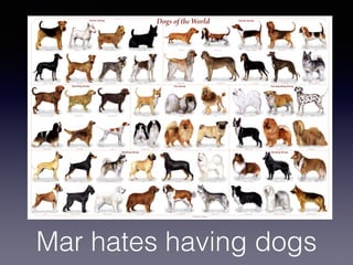 Mar hates having dogs
 