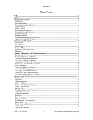 Calc ii complete_assignments | PDF