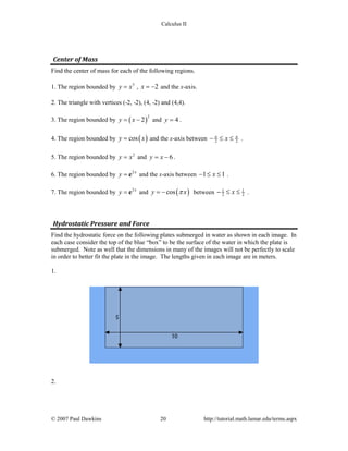 Calc ii complete_assignments | PDF