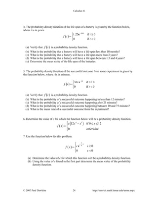 Calc ii complete_assignments | PDF
