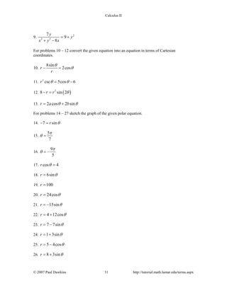 Calc ii complete_assignments | PDF