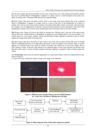 Fabric Defect Detection by using Neural Network technique | PDF