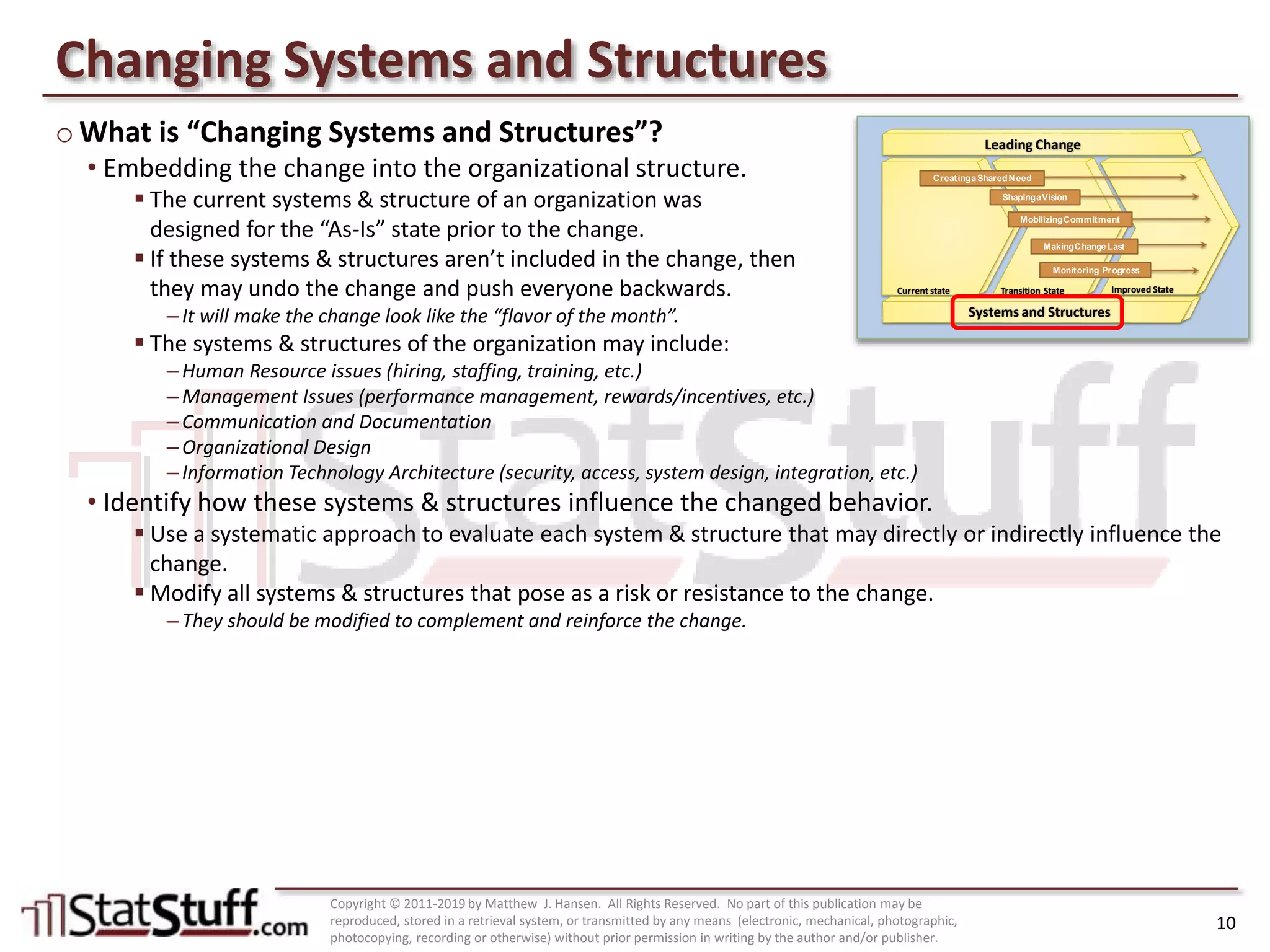 Change Acceleration Process (CAP) Model with Matt Hansen at StatStuff